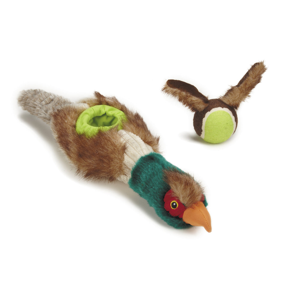 Bird & Tennis Ball Dog Toy