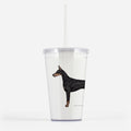Doberman Pinscher Beverage Tumbler