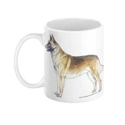 Belgian Malinois Illustration Coffee Mug