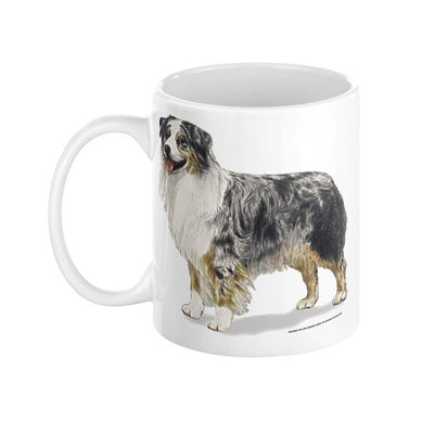 Australian Shepherd Illustration Coffee Mug