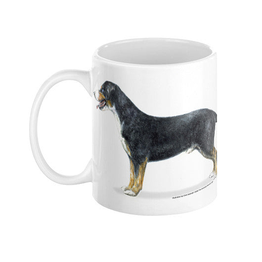 Entlebucher Mountain Dog Illustration Coffee Mug