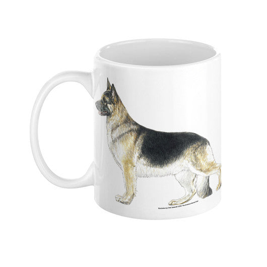 German Shepherd Dog Illustration Coffee Mug