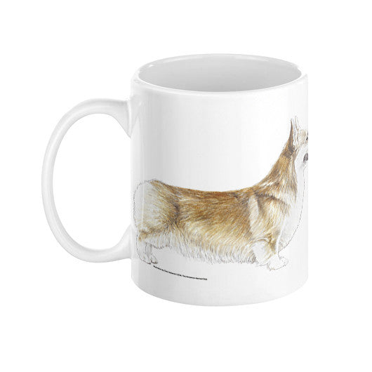 Pembroke Welsh Corgi Illustration Coffee Mug