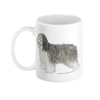 Polish Lowland Sheepdog Illustration Coffee Mug