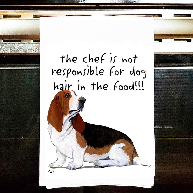 Basset Hound Tea Towel