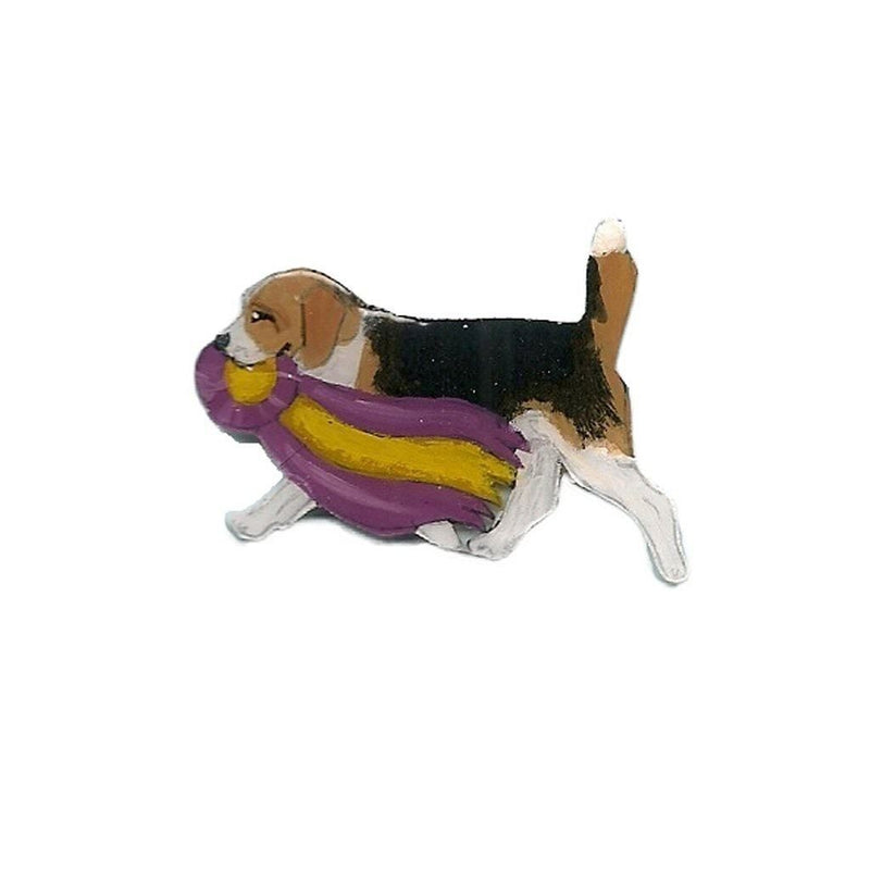 Hand-Painted Beagle Pin