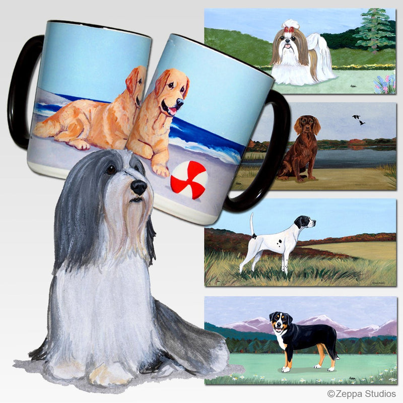 Bearded Collie Scenic Mug