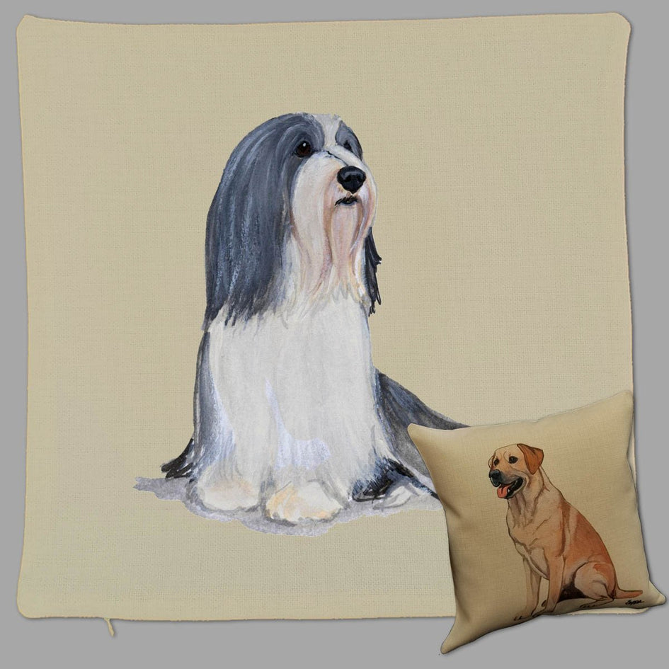 Bearded Collie Pillow Cover