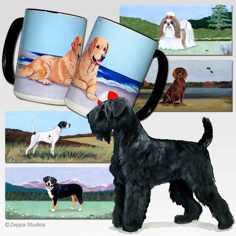 Black Russian Terrier Scenic Mug