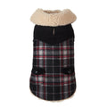 Wool & Shearling Plaid Dog Jacket