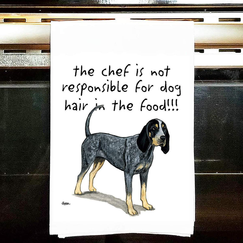 Bluetick Coonhound Tea Towel