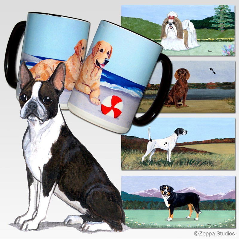 Boston Terrier Scenic Mug