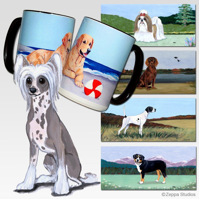 Chinese Crested Scenic Mug