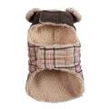 Wool & Shearling Plaid Dog Jacket