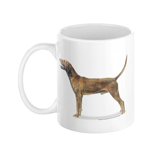 Redbone Coonhound Illustration Coffee Mug