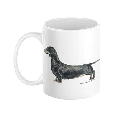 Smooth Dachshund Illustration Coffee Mug