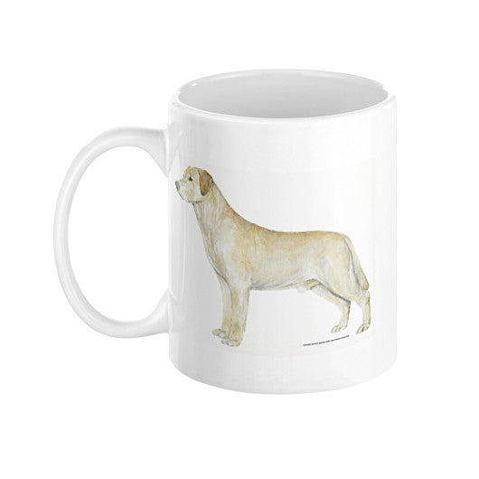 Yellow Labrador Retriever Illustration Coffee Mug