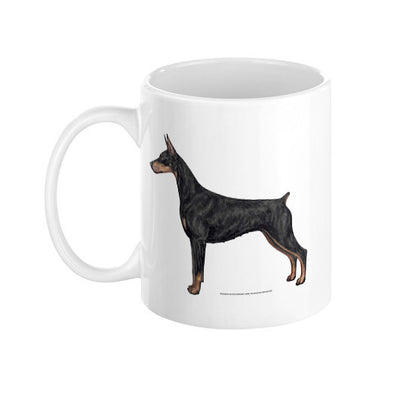 Doberman Pinscher Illustration Coffee Mug