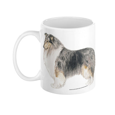 Rough Collie Illustration Coffee Mug