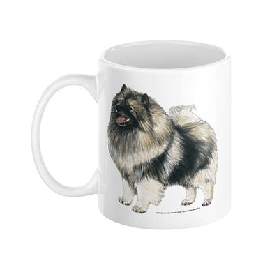Keeshond Illustration Coffee Mug