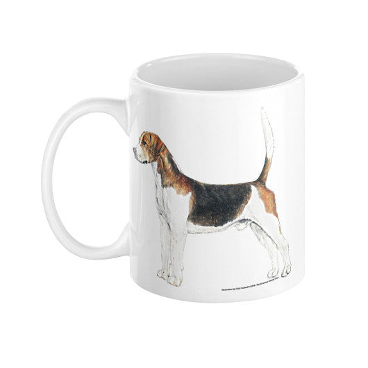 English Foxhound Illustration Coffee Mug