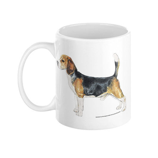 Beagle Illustration Coffee Mug