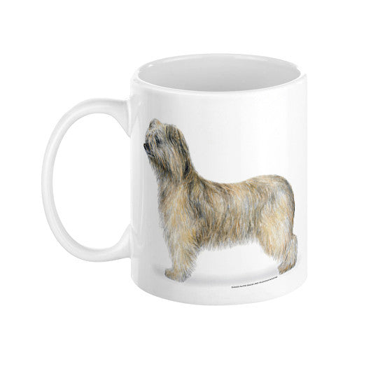 Rough Face Pyrenean Shepherd Illustration Coffee Mug