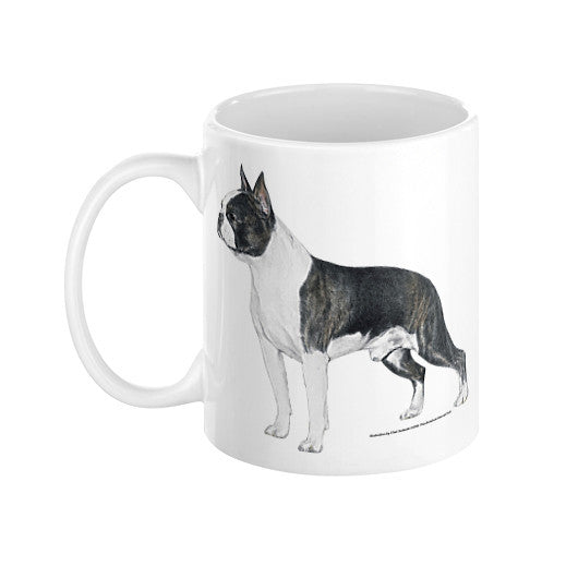 Boston Terrier Illustration Coffee Mug