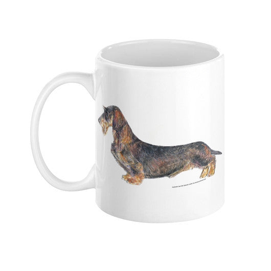 Wirehaired Dachshund Illustration Coffee Mug
