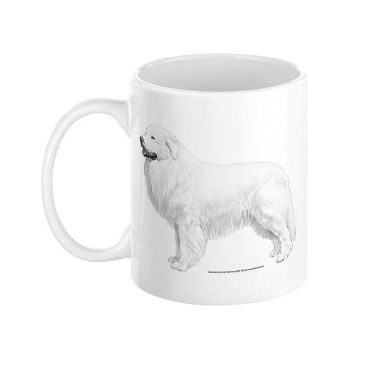 Great Pyrenees Illustration Coffee Mug
