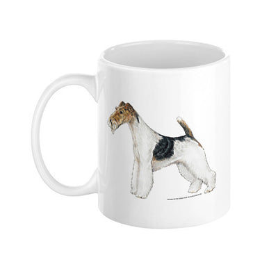 Wire Fox Terrier Illustration Coffee Mug