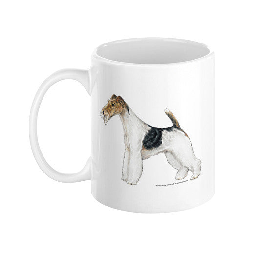 Wire Fox Terrier Illustration Coffee Mug