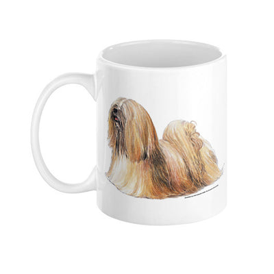 Lhasa Apso Illustration Coffee Mug