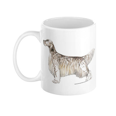 English Setter Illustration Coffee Mug