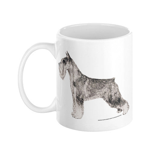 Standard Schnauzer Illustration Coffee Mug