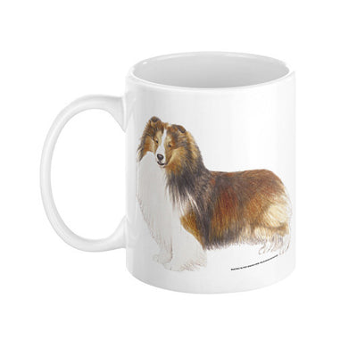 Shetland Sheepdog Illustration Coffee Mug