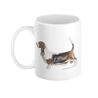 Basset Hound Illustration Coffee Mug