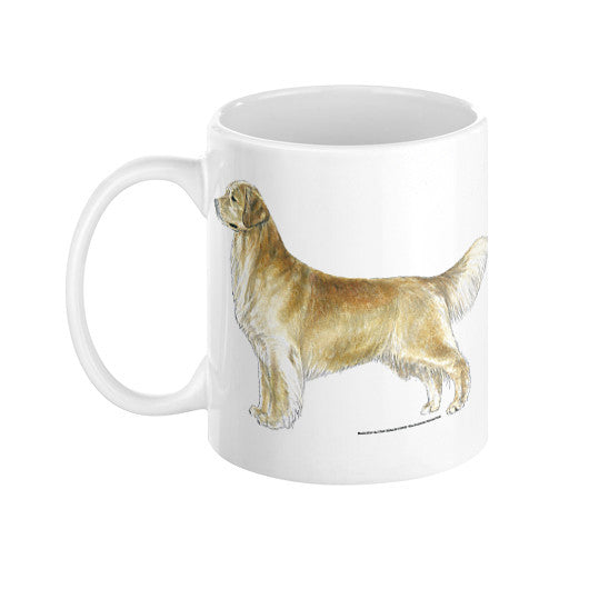 Golden Retriever Illustration Coffee Mug