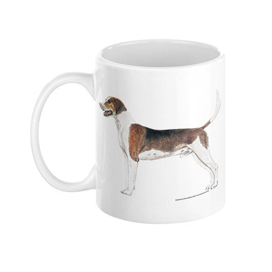 American Foxhound Illustration Coffee Mug