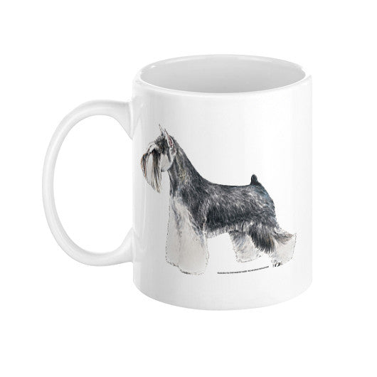 Miniature Schnauzer Illustration Coffee Mug