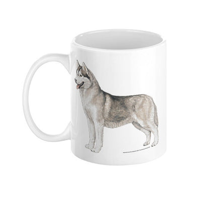 Siberian Husky Illustration Coffee Mug