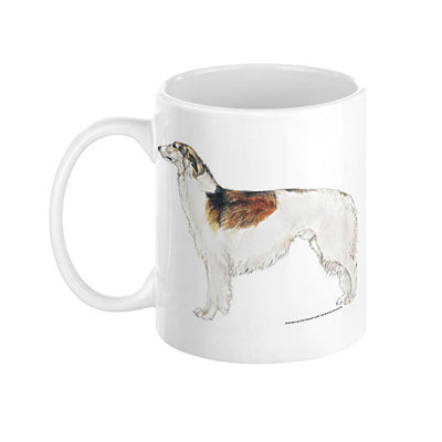 Borzoi Illustration Coffee Mug