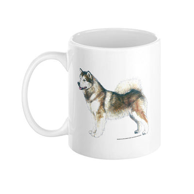 Alaskan Malamute Illustration Coffee Mug