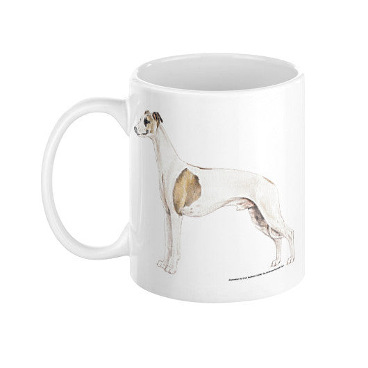 Whippet Illustration Coffee Mug