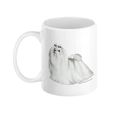 Maltese Illustration Coffee Mug