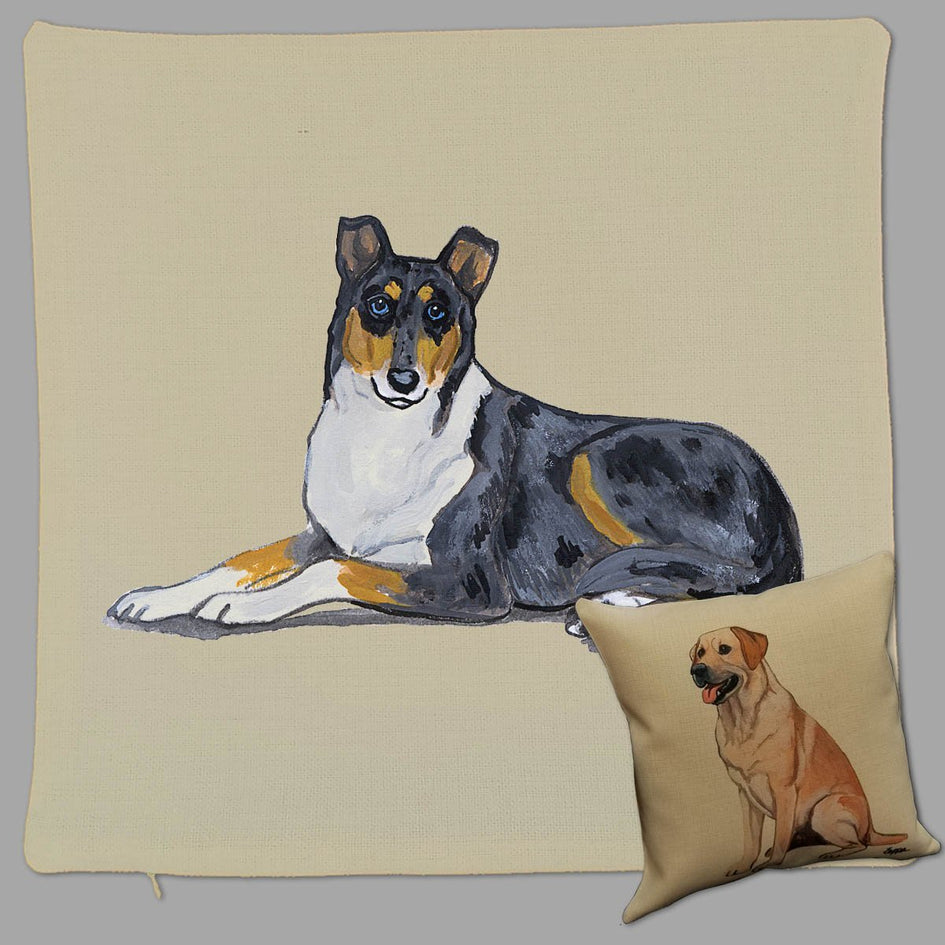 Collie Pillow Cover