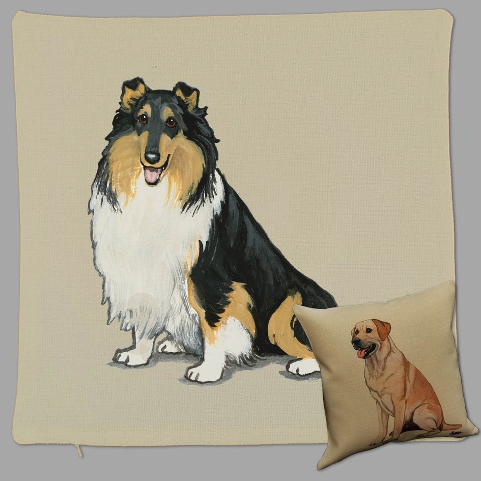 Collie Pillow Cover