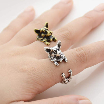 Pembroke Welsh Corgi Wrap Ring