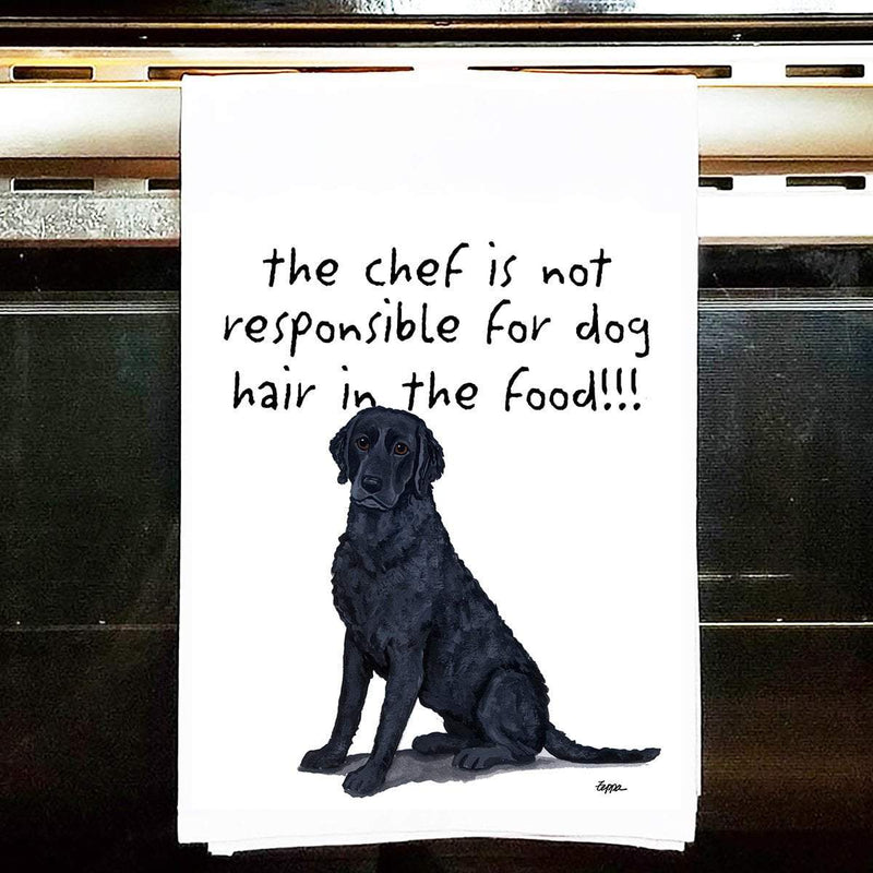 Curly Coated Retriever Tea Towel