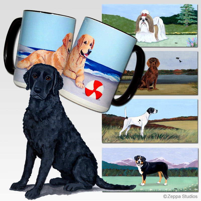 Curly Coated Retriever Scenic Mug